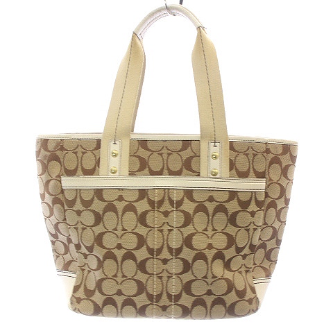 コーチ COACH ハンド トートバッグ シグネチャー キャンバス