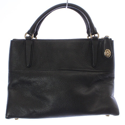 コーチ COACH ザ スモール ターンロック ボロー ペプルドレザー 2WAY