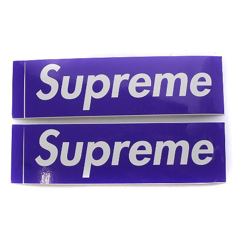 未使用品 シュプリーム SUPREME 12AW Purple Box Logo Sticker 