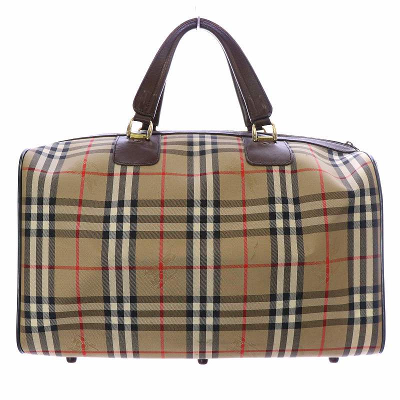バーバリーズ Burberrys ボストンバッグ 旅行鞄 ノバチェック ロゴ 