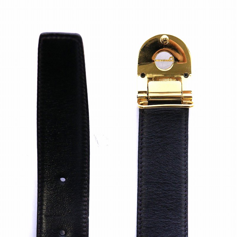 ダンヒル dunhill ベルト レザー ロゴ バックル イタリア製 90/36