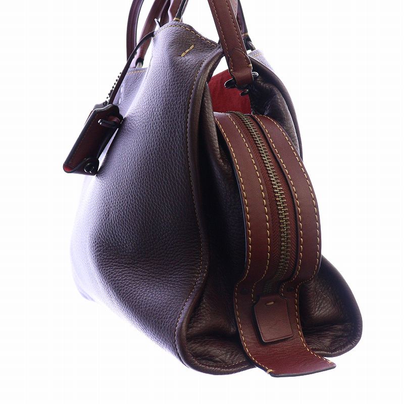 コーチ COACH ローググラブタン 2WAY ハンド トートバッグ  
