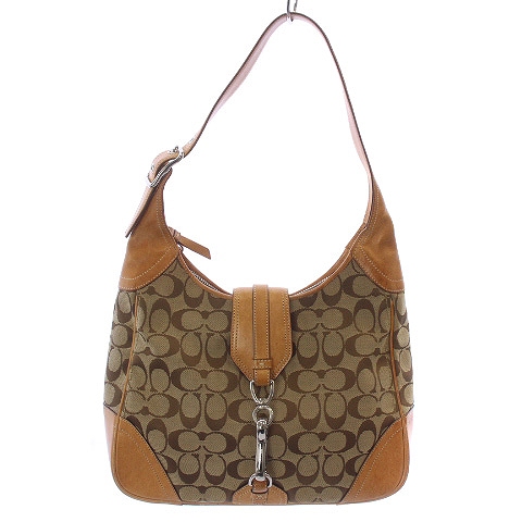 コーチ COACH ワンショルダーバッグ シグネチャー レザー キャンバス 