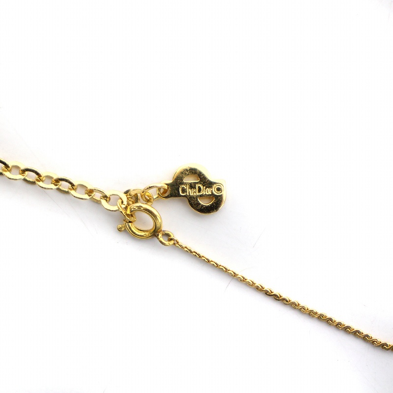 クリスチャンディオール Christian Dior ネックレス サークル CD