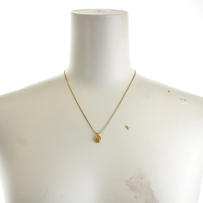 クリスチャンディオール Christian Dior ネックレス サークル CD