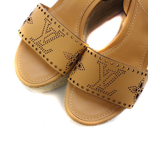 【ルイヴィトン】キャメルサンダル39サイズ ルイヴィトン LOUIS VUITTON サンダル