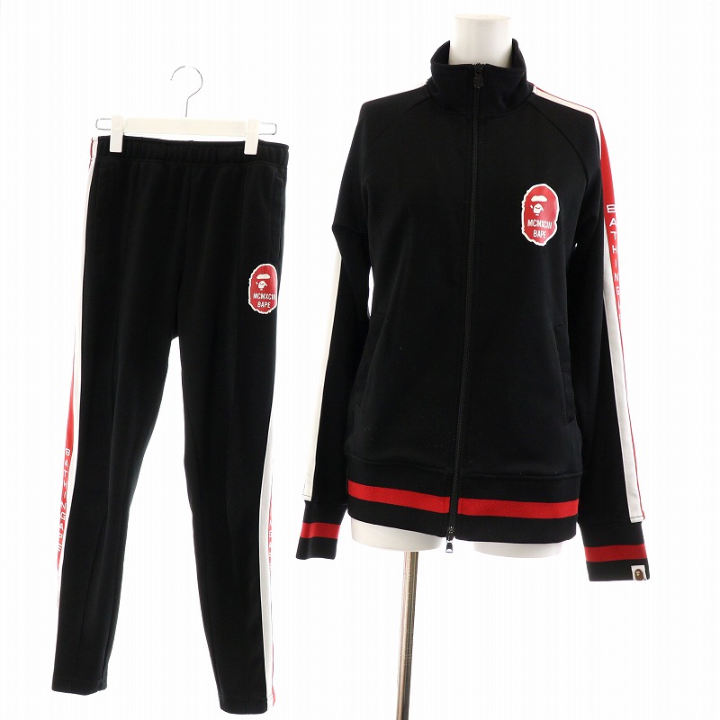 限定 APE エイプ セットアップ レッド ジャージ