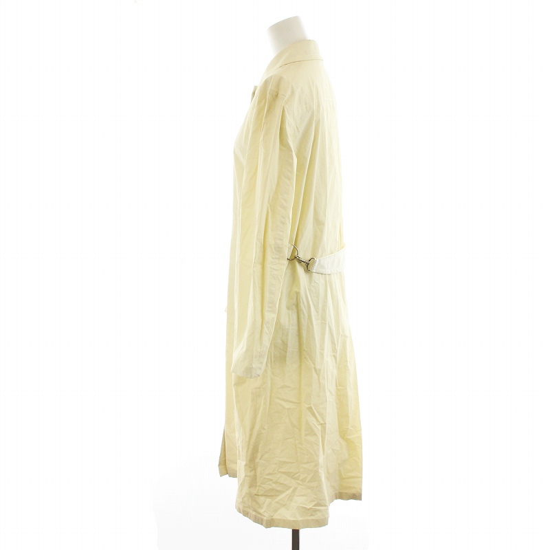 バーバリーブルーレーベルステンカラーコート ノヴァチェックオフホワイトM