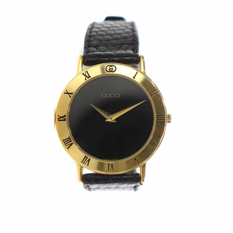 GUCCI 腕時計 グッチ GUCCI 腕時計 クォーツ 2針 ローマ数字 レザーベルト パイソン