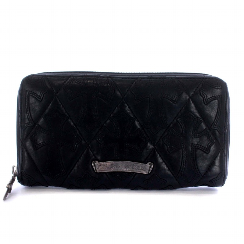 クロムハーツ CHROME HEARTS REC F ZIP QUILTED 長財布 セメタリー 