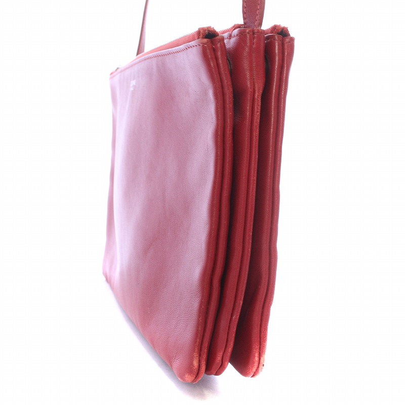 セリーヌ CELINE トリオ ラージ ショルダーバッグ 斜め掛け ラムレザー 