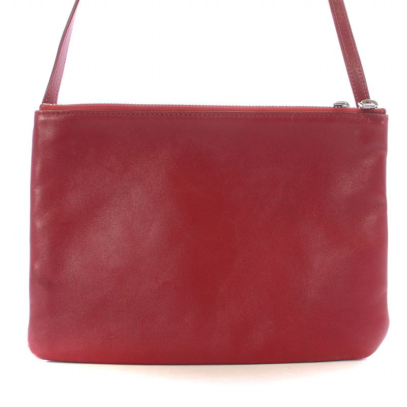 セリーヌ CELINE トリオ ラージ ショルダーバッグ 斜め掛け ラムレザー 