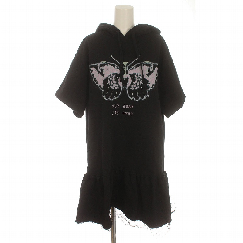 レッド ヴァレンティノ RED VALENTINO スウェット ドレス バタフライ 