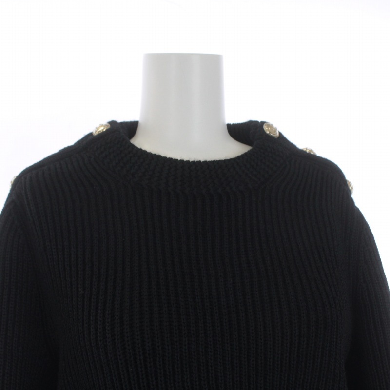 シャネル CHANEL 20年製 ニット セーター 長袖 クルーネック カシミヤ