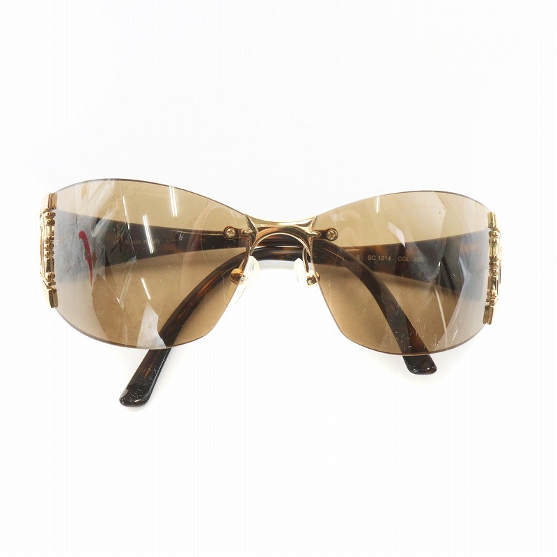 セリーヌ CELINE サングラス メガネ マカダム べっ甲柄 ゴールド金具  