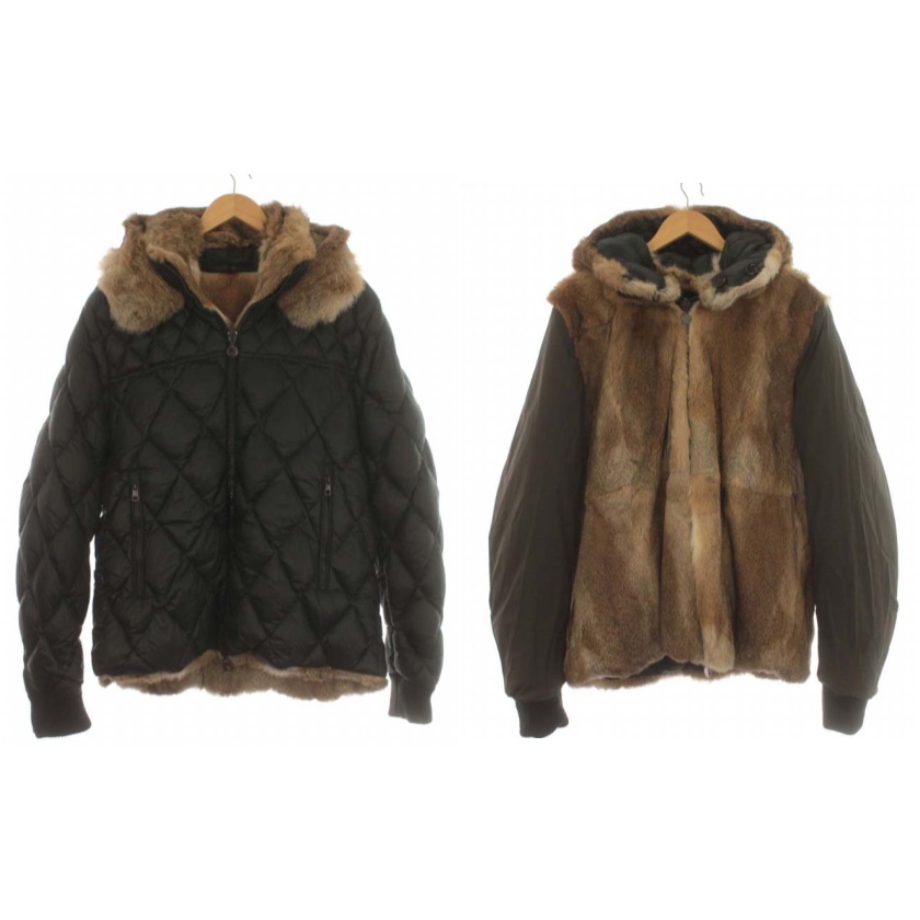 モンクレール MONCLER BASTOGNE バストーニュ ダウン ジャケット 毛皮