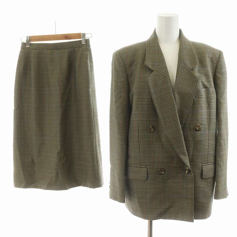 バーバリー シルク スカートスーツ セットアップ （BURBERRY - 美品  