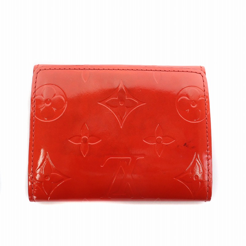 美品！ ルイヴィトン ヴェルニ レッド コインケース 62oo LOUIS