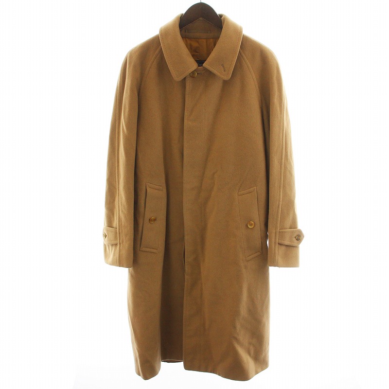カシミヤ100%】 バーバリーズステンカラーコートバルマカーンコート比翼