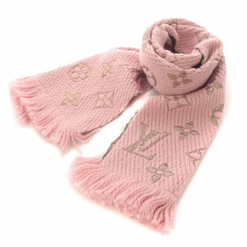 ルイヴィトン LOUIS VUITTON マフラー エシャルプ ロゴマニア  