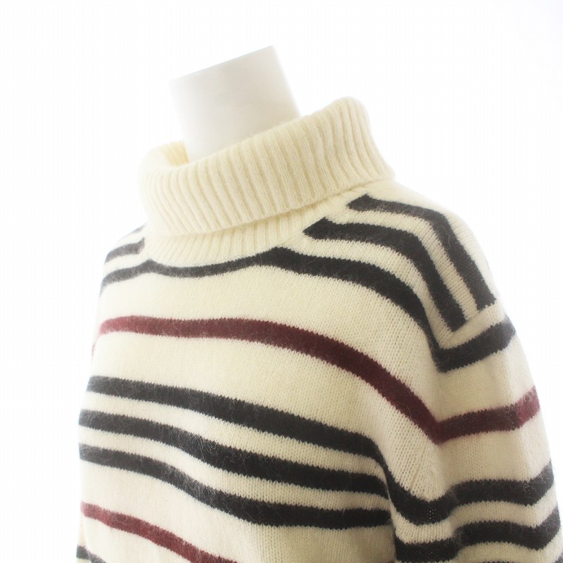 BURBERRY BLACK LABAL バーバリー ボーダー タートルニット