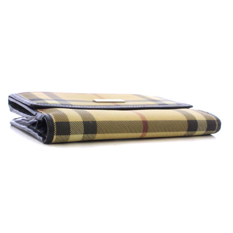 バーバリー BURBERRY 財布 二つ折り PVC レザー Wホック ノバチェック バーバリー BURBERRY 財布 二つ折り PVC レザー Wホック ノバチェック