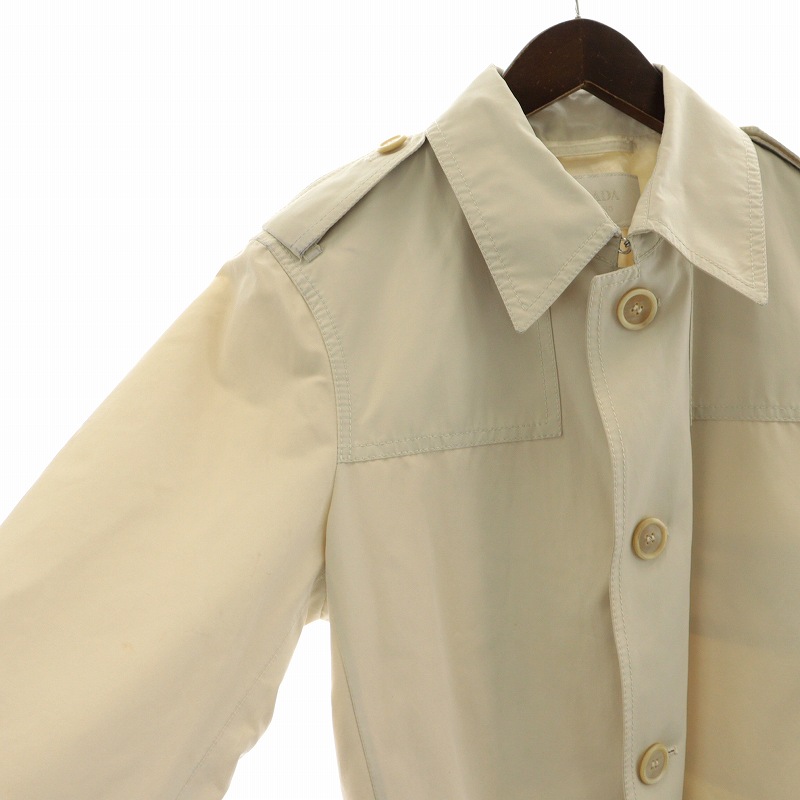 プラダ PRADA トレンチコート シングル ミドル 44 XL オフ