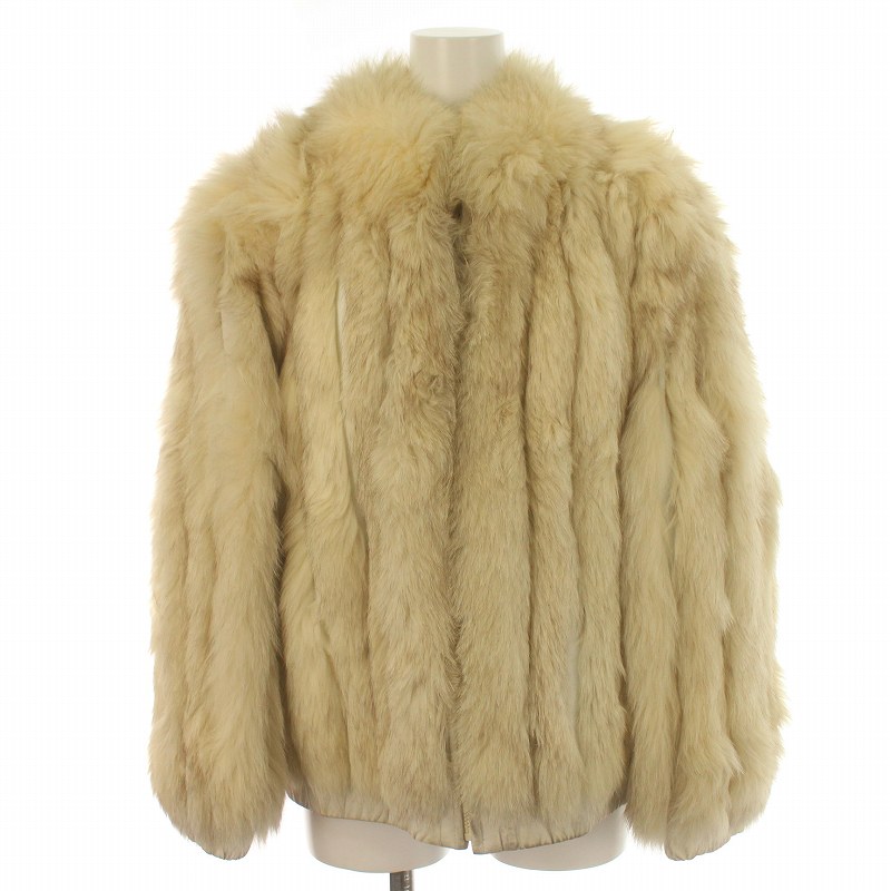 未使用保管品】SAGA FOX ブラウンファーコート 本毛皮コート 毛皮