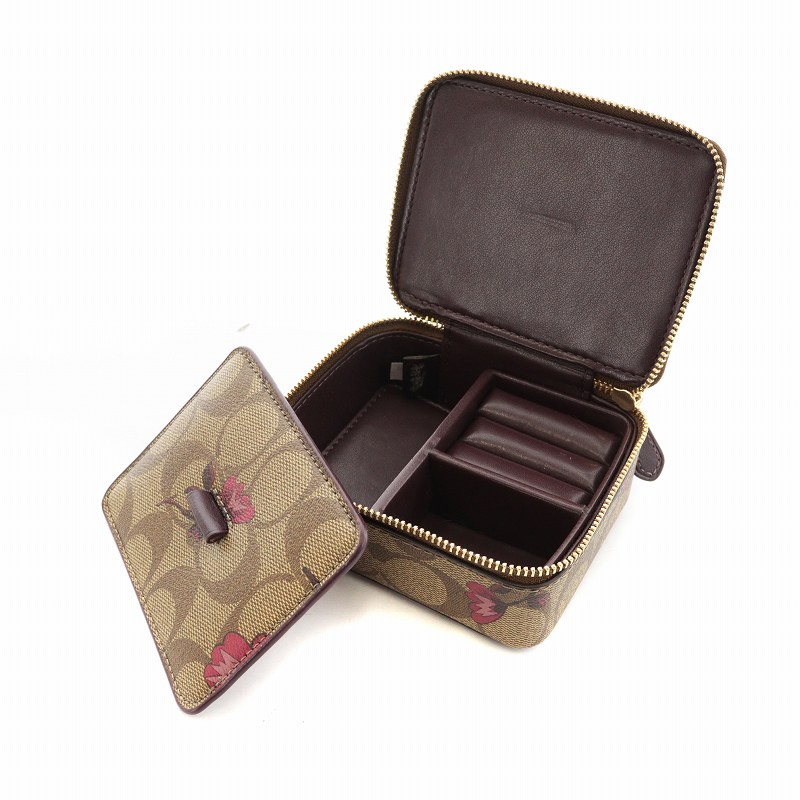 新品未使用　COACH コーチ　ジュエリーケース コーチ COACH ジュエリーケース レディース ジュエリーポーチ 携帯用