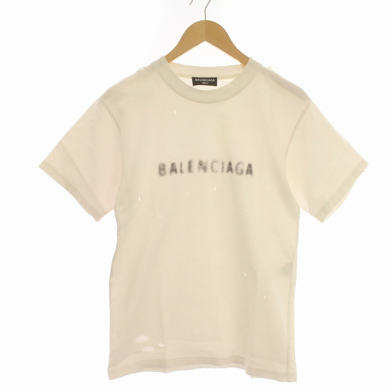バレンシアガ BALENCIAGA 21AW Tシャツ カットソー 半袖 モザイクロゴ 