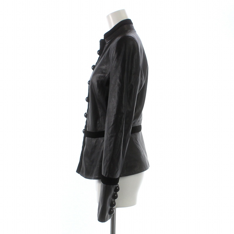 EMPORIO ARMANI ノーカラーブラックジャケット EMPORIO ARMANIの