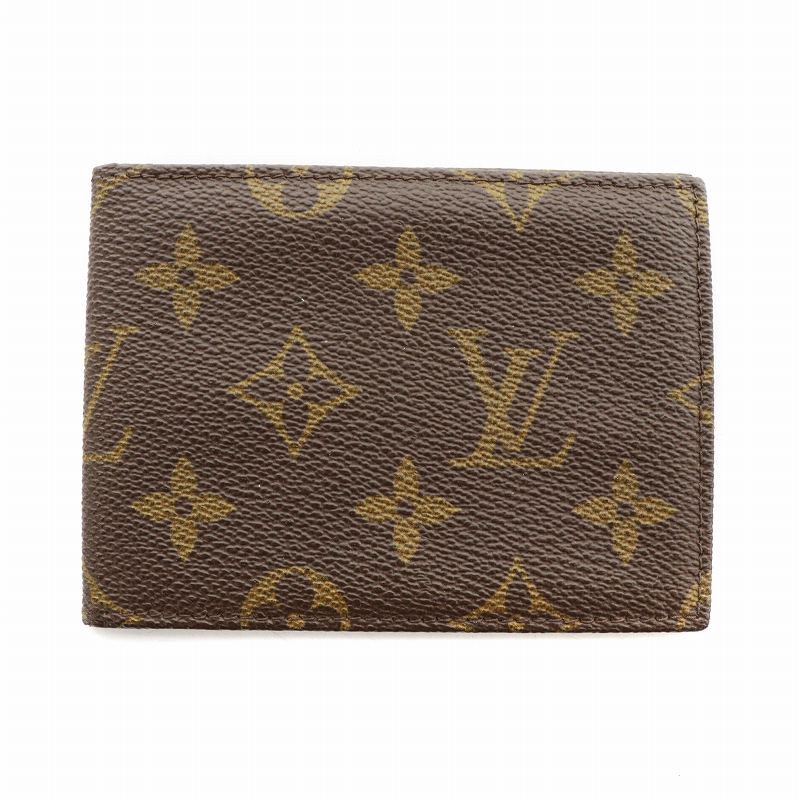 【正規品】Louis Vuitton 名刺入れ ブラウンレザー LOUIS VUITTON ブラウンレザー カードケース Louis Vuitton ブラウン