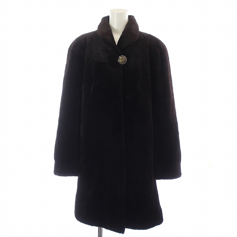 サガミンク SAGA MINK 銀サガ 毛皮コート シェアードミンクファー  