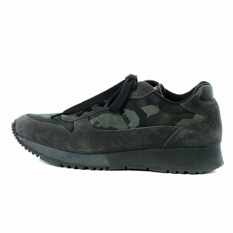 プラダスポーツ PRADA SPORT ローカットスニーカー シューズ 迷彩 