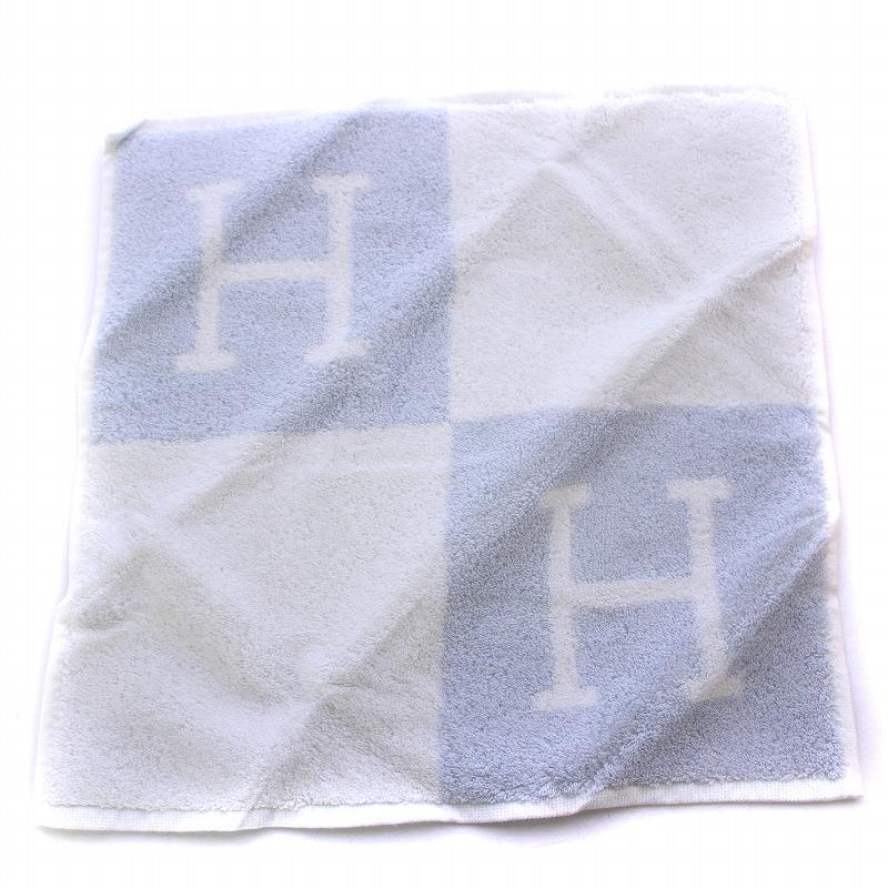 未使用品 エルメス HERMES Avalon アヴァロン カレ ハンドタオル 