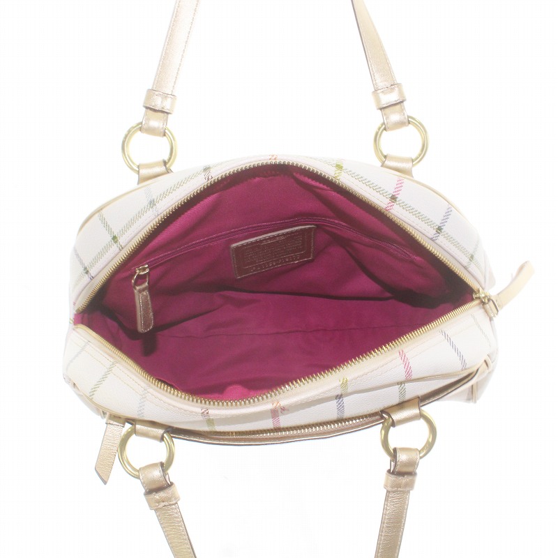 コーチ COACH ミニボストンバッグ ハンドバッグ ヘリテージ  