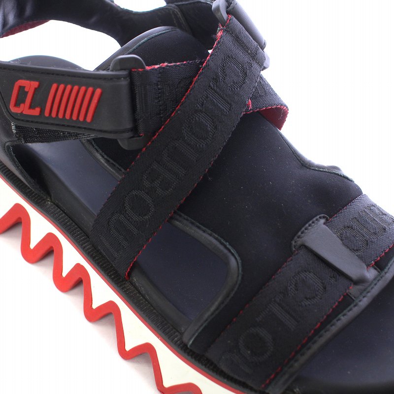 Christian Louboutin スポーツサンダル ブラック/レッド Christian Louboutin スポーツサンダル ブラック/レッド