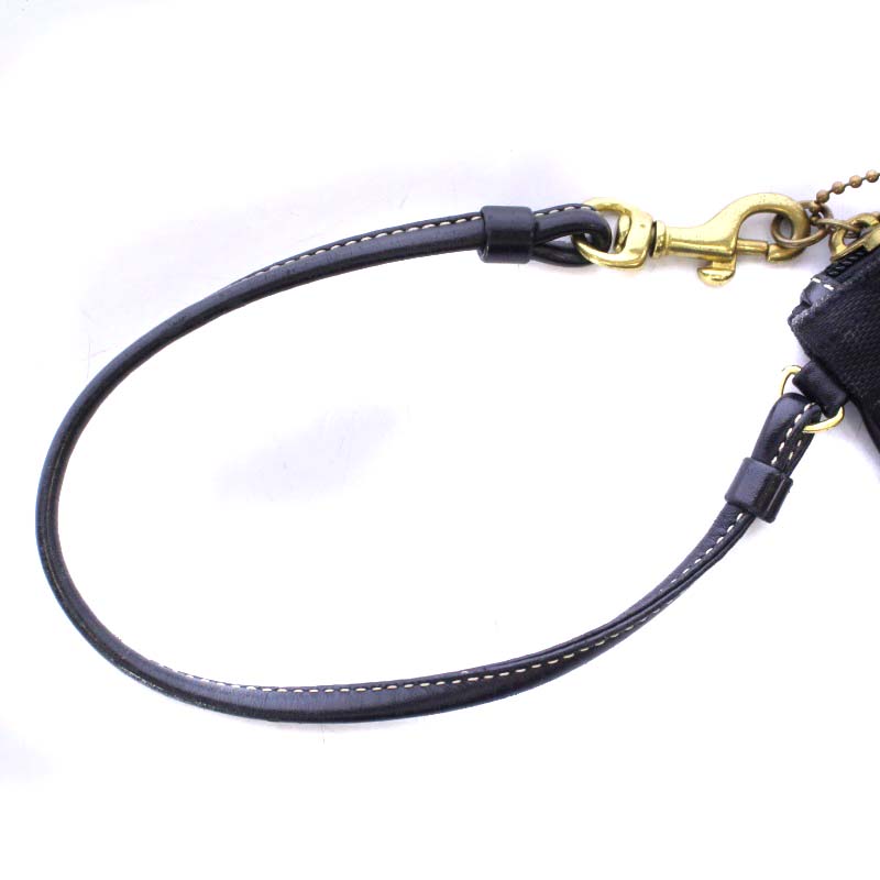 コーチ COACH 小物入れ アクセサリーポーチ ミニ キャンバス レザー