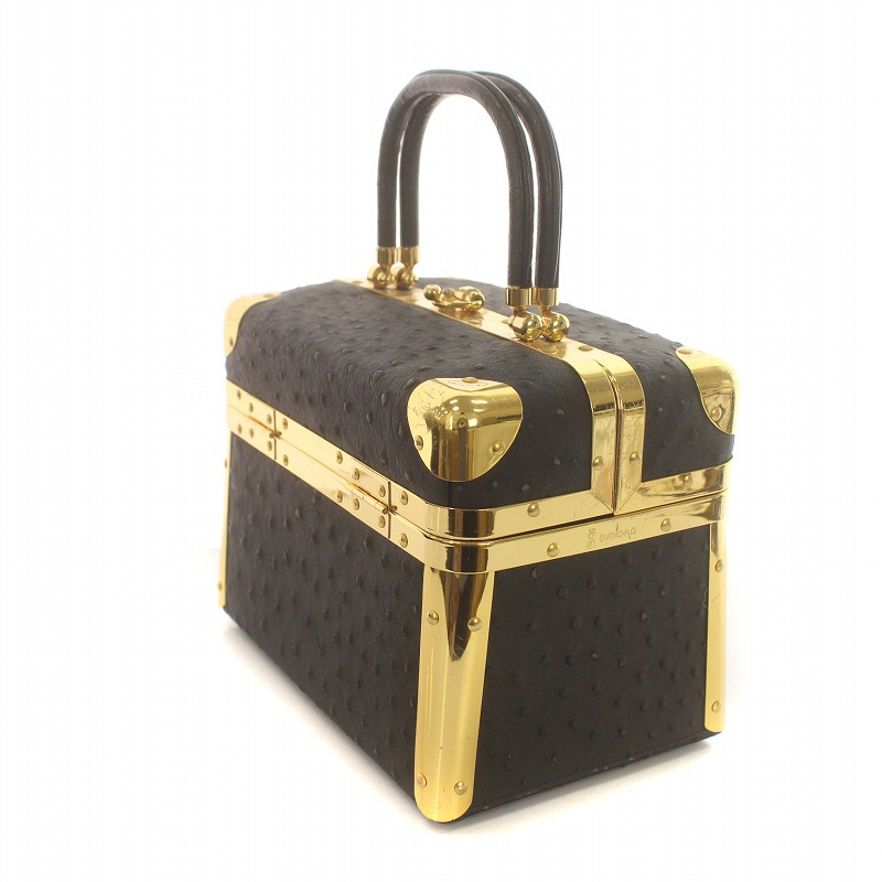 美品 ボルサソベラナ バニティ バッグ ハンドバック 希少 ブラック