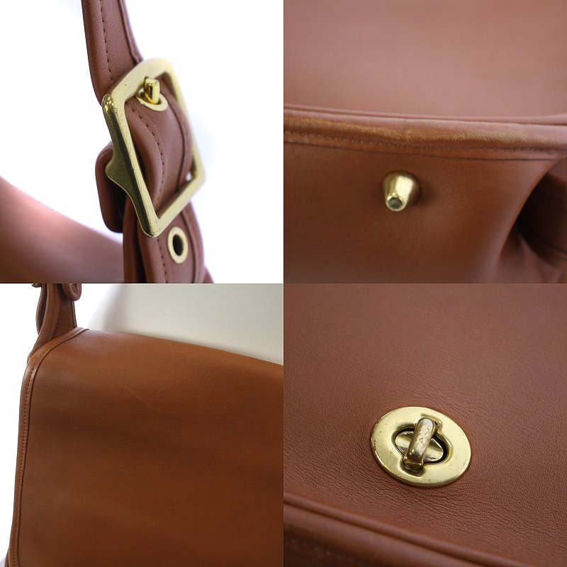 コーチ COACH オールドコーチ ショルダーバッグ オールレザー フラップ  