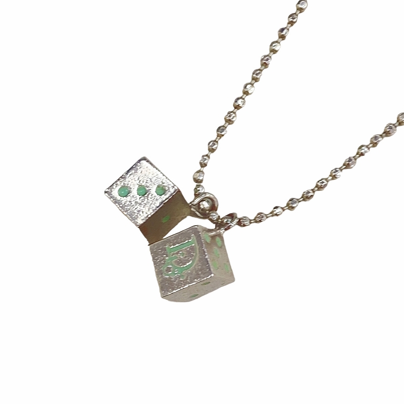 クリスチャンディオール Christian Dior ネックレス サイコロ ダイス 