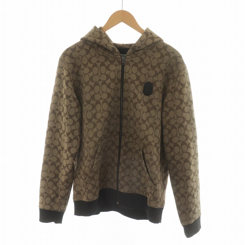 コーチ COACH パーカー ジップアップ フード付き 長袖 ロゴ 