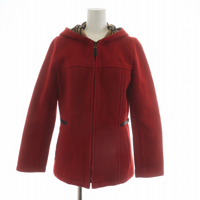 バーバリーブルーレーベル BURBERRY BLUE LABEL ミドルコート フード 