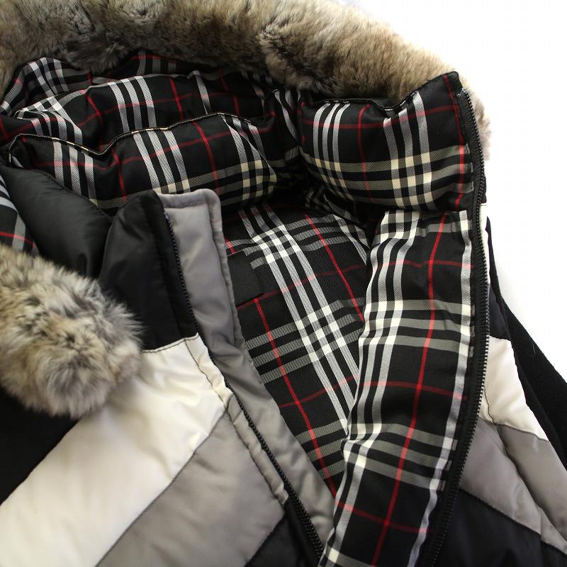 BURBERRY BLACK LABEL チェック柄 ベスト M BURBERRY BLACK LABEL チェック柄 ベスト M ファブリックコンビ