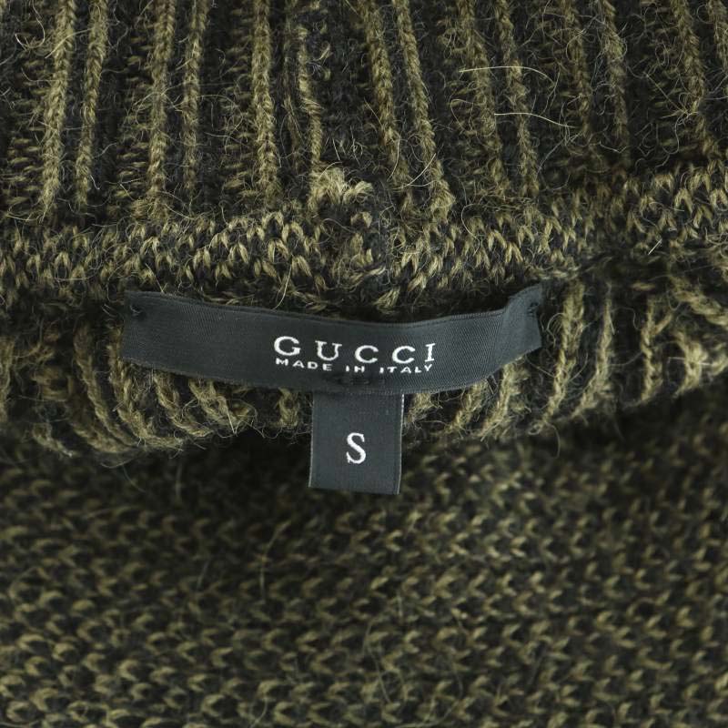 グッチ GUCCI タートルネックニットポンチョ アルパカ ウール混