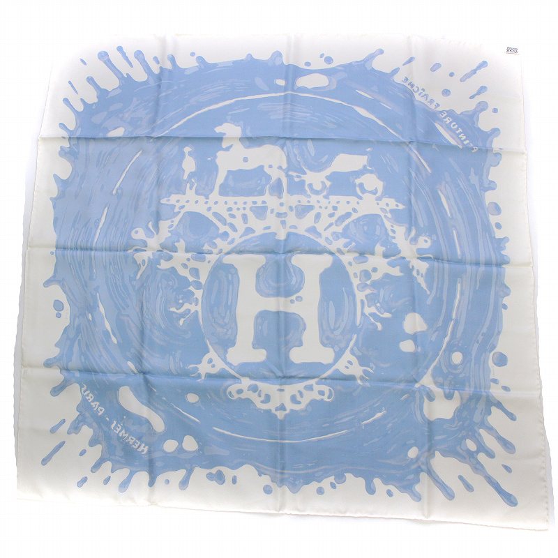 エルメス HERMES カレ90 Peinture Fraiche ペンキ塗りたて スカーフ 絹 