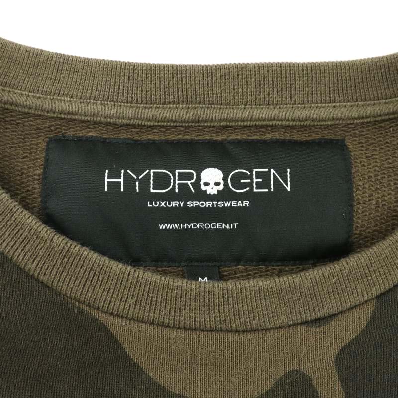 ハイドロゲン HYDROGEN スウェット トレーナー 長袖 迷彩 カモフラ 