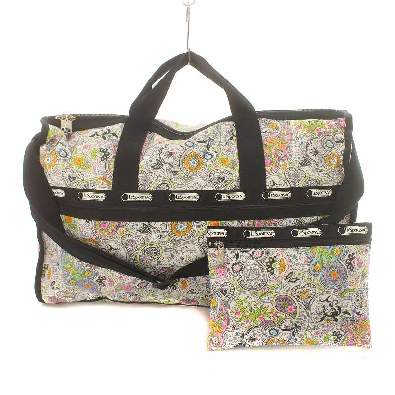 レスポートサック LesportSAC ボストンバッグ ショルダー ハンド 総柄 