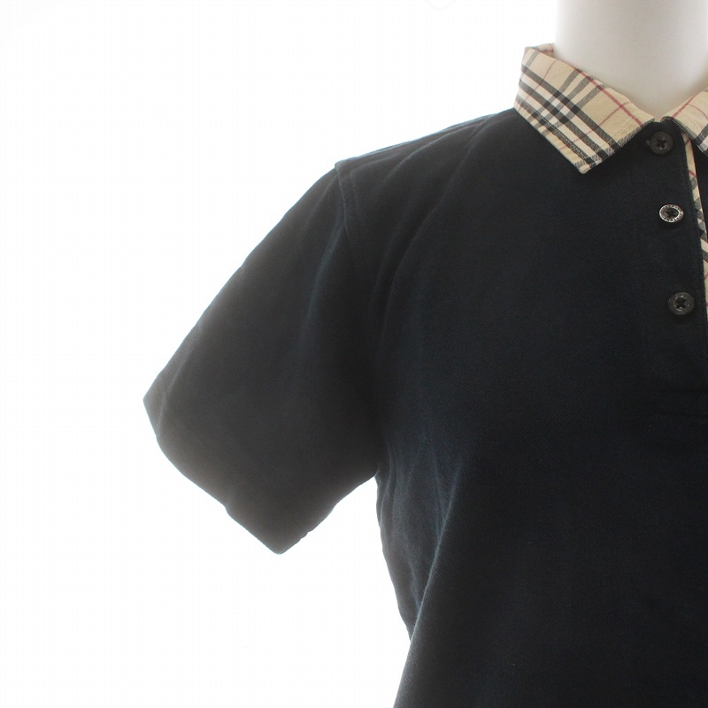 BURBERRY LONDON バーバリー 半袖ポロシャツS 襟ノバチェック BURBERRY
