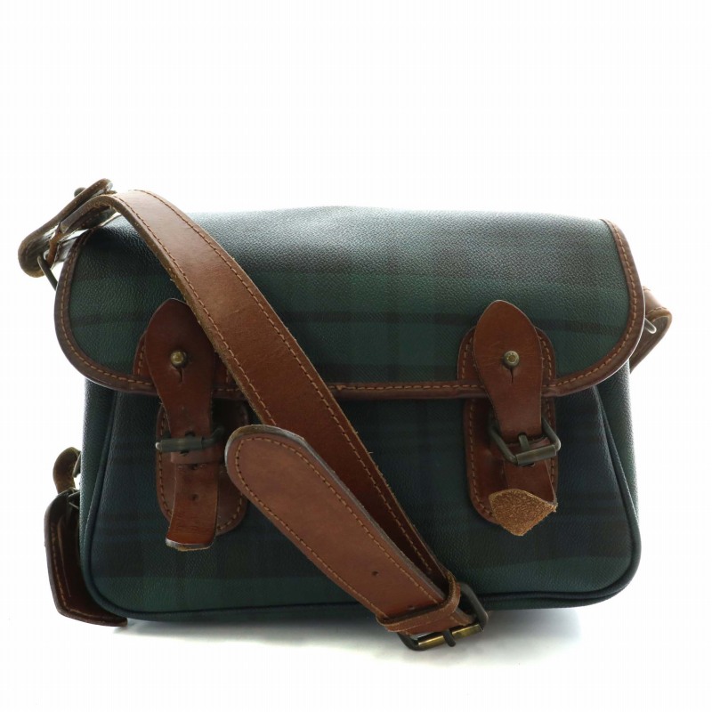 ラルフローレン RALPH LAUREN ショルダーバッグ レザー ブラック
